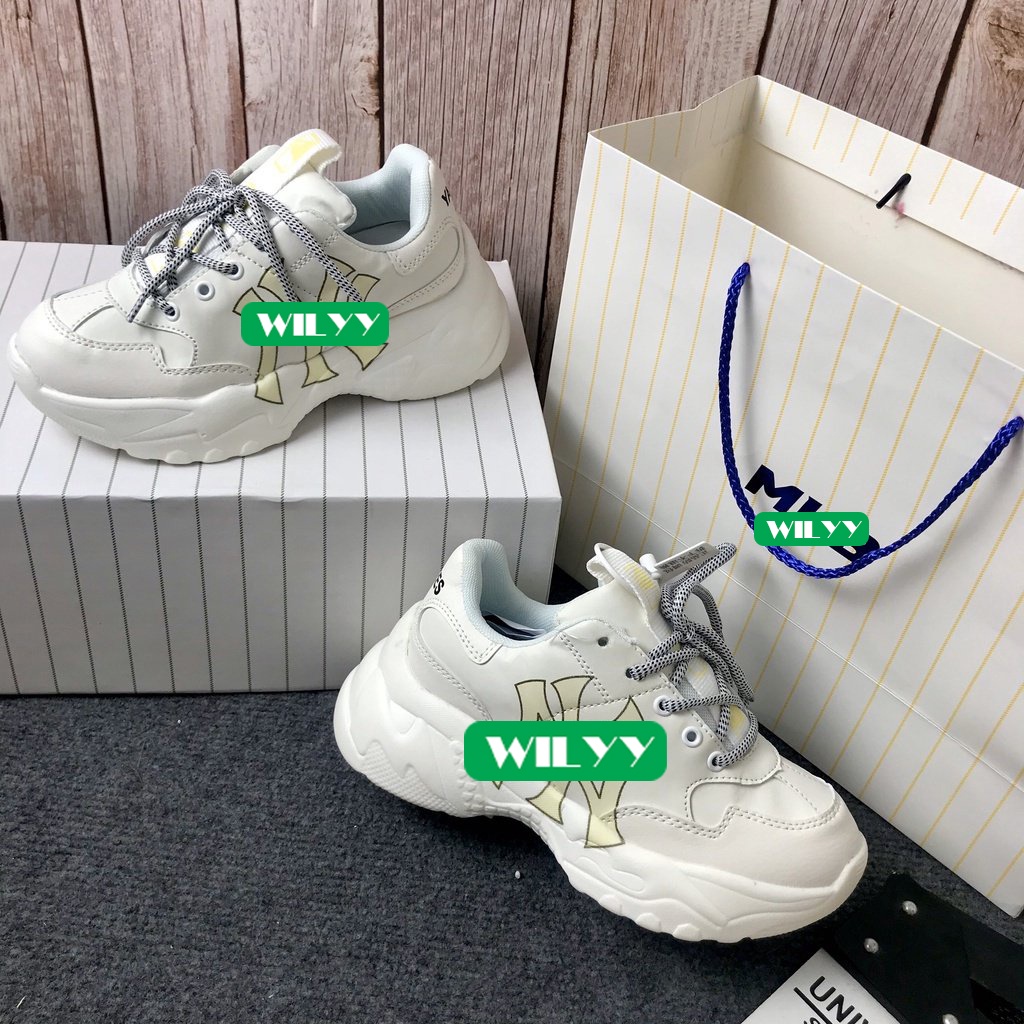 Giày MLB Boston,LA,NY, giày thể thao nam nữ đế tăng chiều cao full box