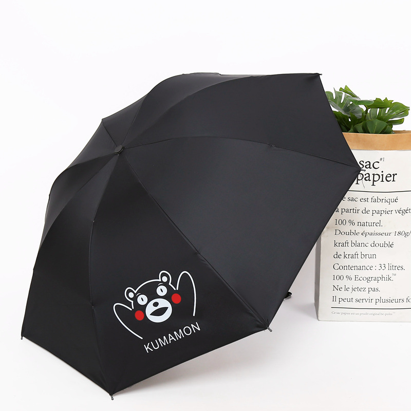 Ô chống tia UV Gấu bear , totoro trang trí nhẹ nhàng ( ô dù che mưa gấp gọn )