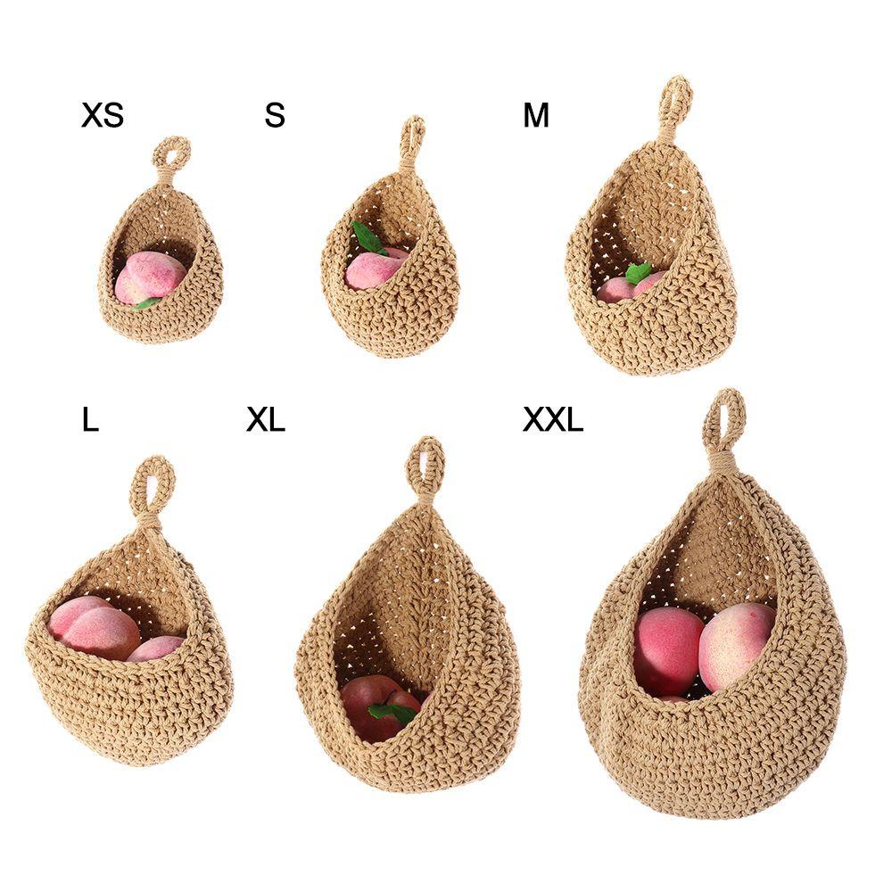 ROSE Rổ Đựng Trái Cây Bằng Vải Dệt Tay Thoáng Khí Phong Cách Boho