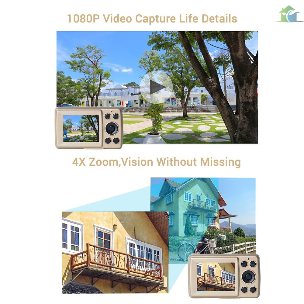 Camera quay phim kỹ thuật số HD 1080P 16MP SLR độ phóng đại 4X với màn hình LCD cỡ 1.77inch | WebRaoVat - webraovat.net.vn
