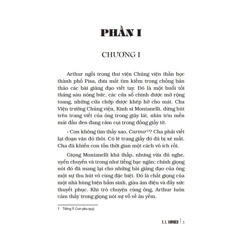 Sách - Ruồi Trâu - Ethel Lilian Voynich - Minh Long