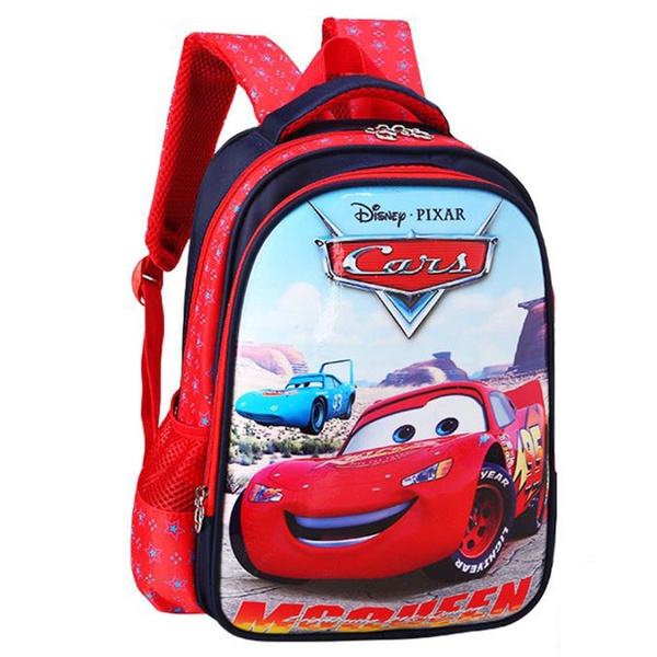 Balo đi học cỡ trung lớn  hoạt hình elsa pony spiderman xe hơi siêu nhân cho bé từ 5-10 tuổi