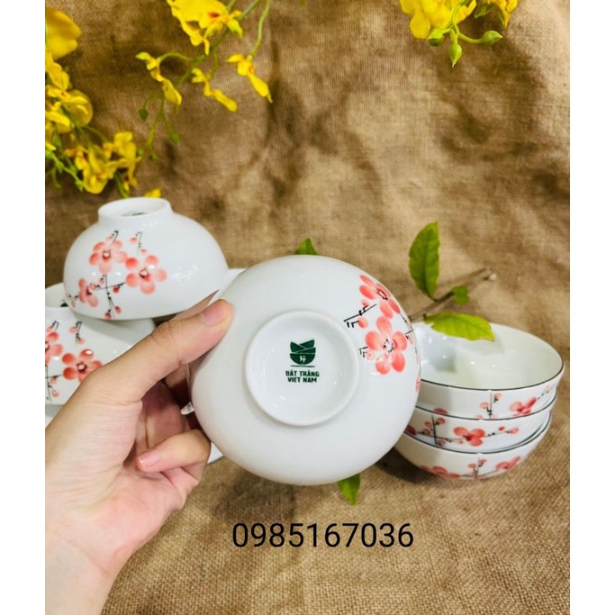 Bộ 10 bát ăn cơm Bát Tràng