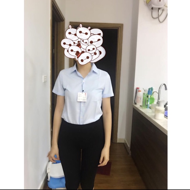 Áo sơ mi nữ màu  trắng  cộc tay nữ hàng VNXK đủ size 40-60kg | BigBuy360 - bigbuy360.vn