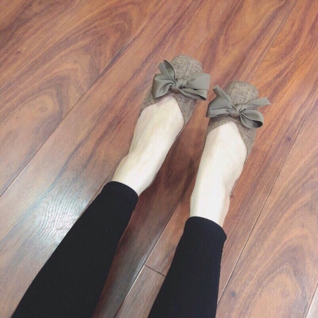 Giày bệt thắt nơ