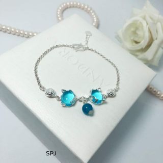 LẮC TAY HỒ LY BẠC S925