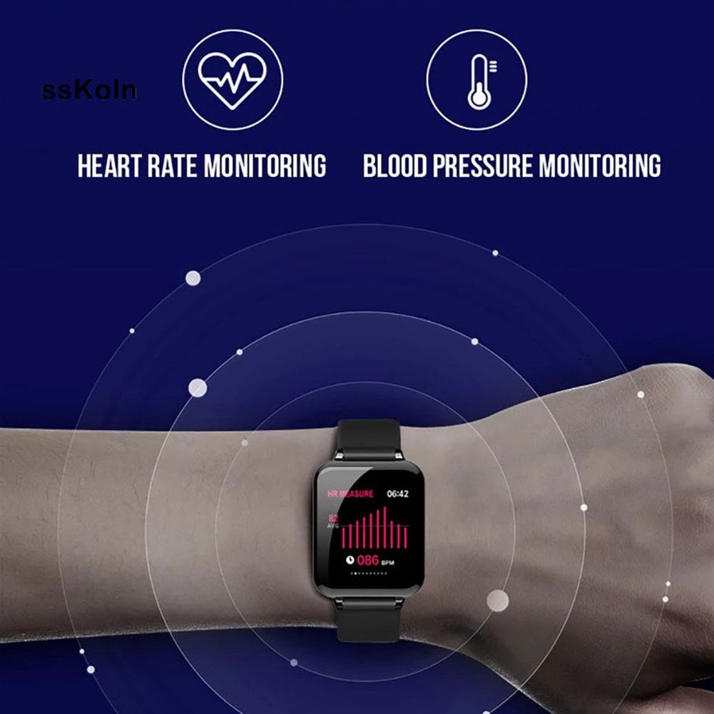 ✌SK LEMFO B57C Smart Watch Clock Alarm Fitness Heart Rate Blood Pressure Monitor