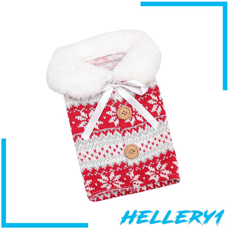 [Hellery1] Túi Bọc Chai Rượu Vang Trang Trí Giáng Sinh