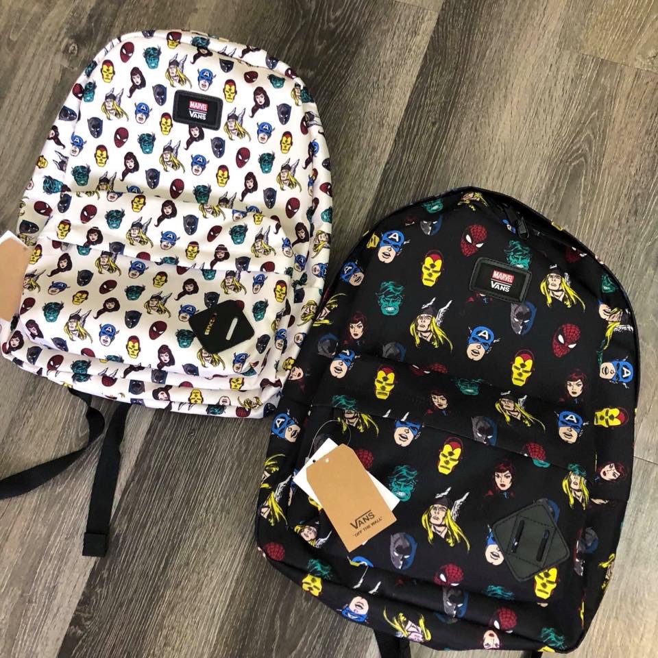 Balo Van.s x Marvel Old Skool Backpack - Black [Chính Hãng] - Siêu Đẹp