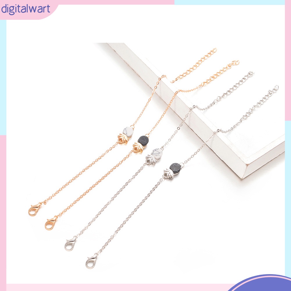 Vòng tay hợp kim thiết kế mặt quả dứa đính đá nhiều màu phong cách cổ điển sang trọng dành cho nữ