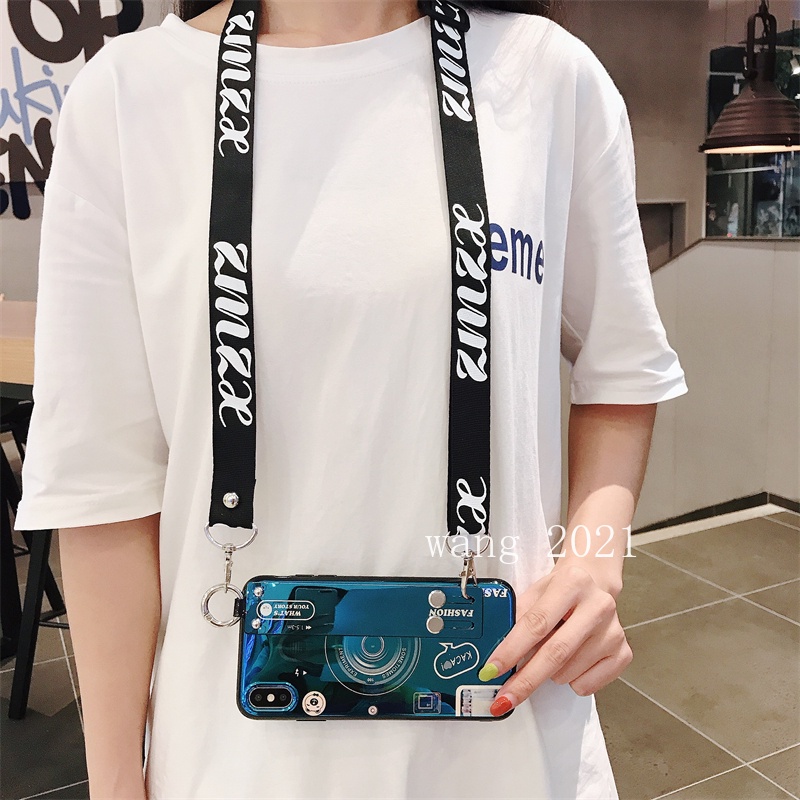 Ốp Điện Thoại Mềm Hình Máy Ảnh Có Dây Đeo Cho Realme C35 Narzo 50A Prime / Realme Narzo 50 50i Realme 9 Pro +Plus 9Pro 8i 9i