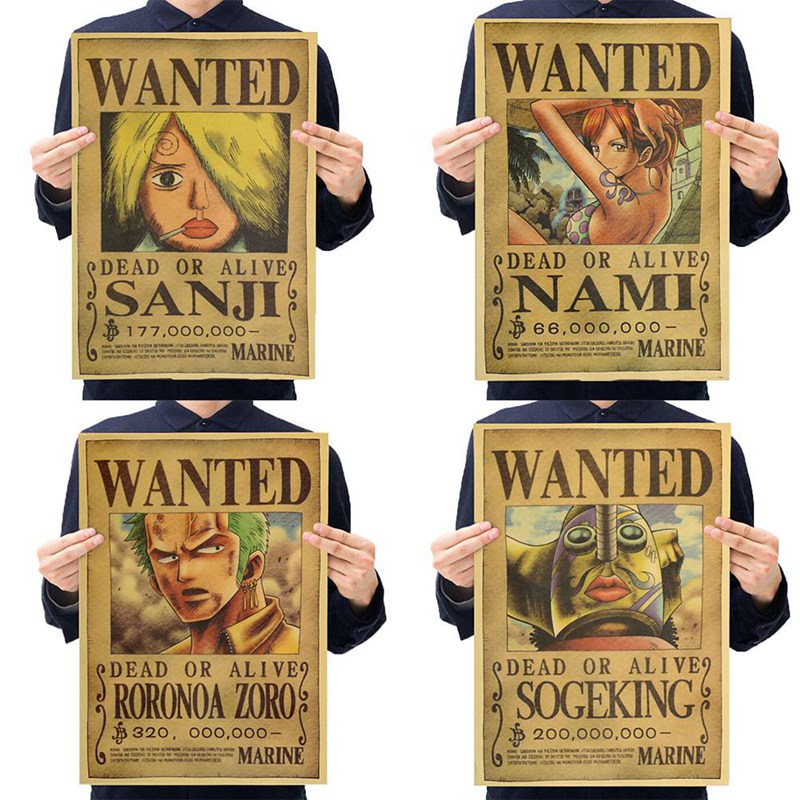 Tranh Treo Poster Hoạt Hình Anime Nhật Bản One Piece