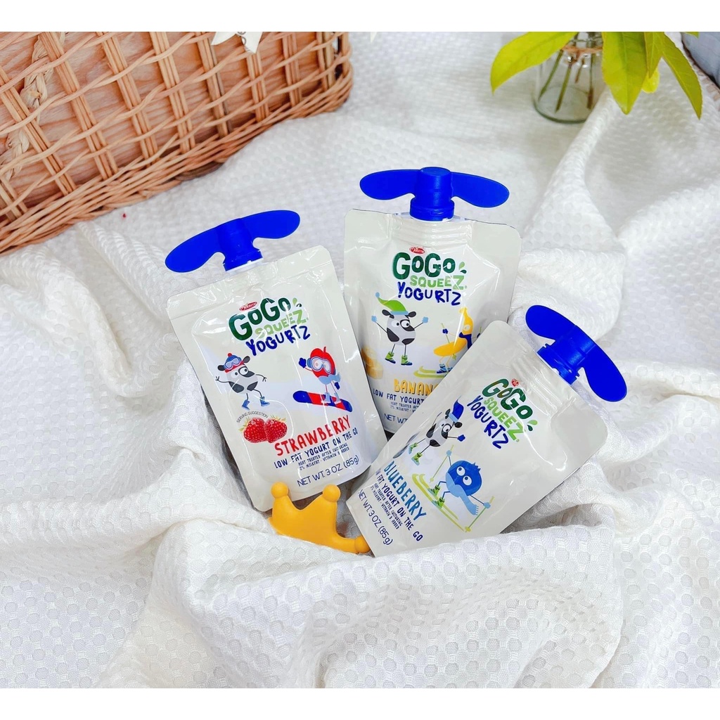 Sữa Chua Gogo Squeez Mỹ Cho Bé Từ 6 Tháng Túi 85g Tốt Cho Tiêu Hóa