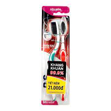 Bàn Chải Đánh Răng P/S Chải Sạch Mảng Bám Hiệu Quả Than Bạc Kháng Khuẩn 99,9%