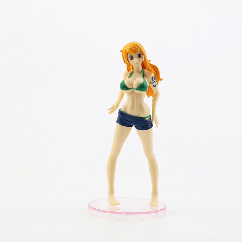 Bộ mô hình chibi 6 nhân vật One Piece - Luffy mũ rơm | Phiên bản áo tắm