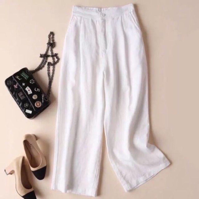 Quần ống rộng đũi 3 sọc siêu mát siêu xin ( ảnh thật)