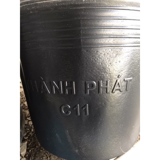 Chậu nhựa đen c11