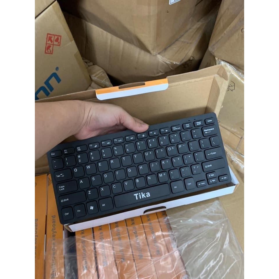 Bàn phím máy tính Mini Tika/ Arigato có dây USB siêu mỏng, nhỏ gọn dùng cho PC/laptop. Sieuthipkgiare