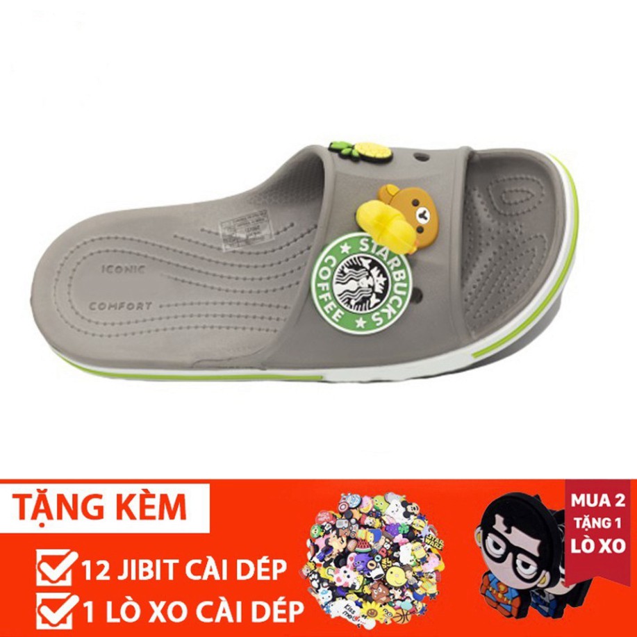 dép lê cross màu xám nam nữ💖FREESHIP💖dép cross BAYA