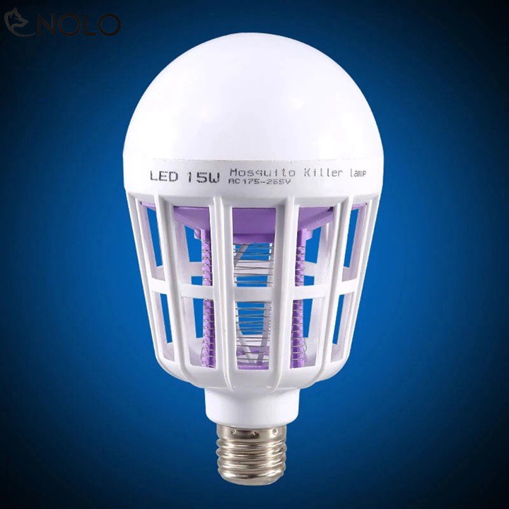 Bóng Đèn Bulb Diệt Muỗi Công Suất 15W Có 2 Chế Độ Đèn Chui E27