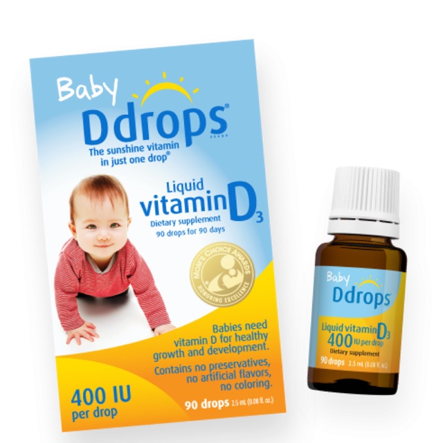 Baby Ddrops Vitamin D3 ddrop cho bé 90 giọt Mỹ