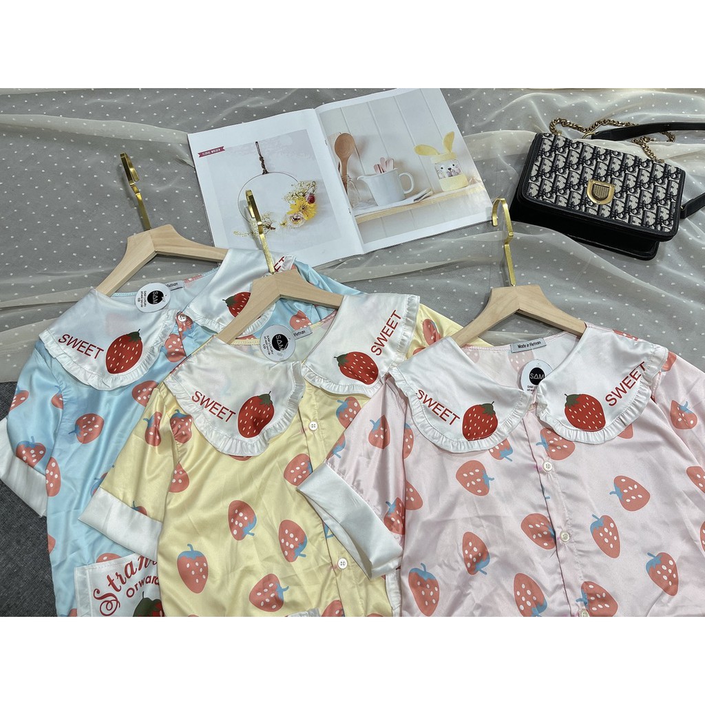 Bộ Ngủ Bèo Dâu Tây Cực Cute | BigBuy360 - bigbuy360.vn