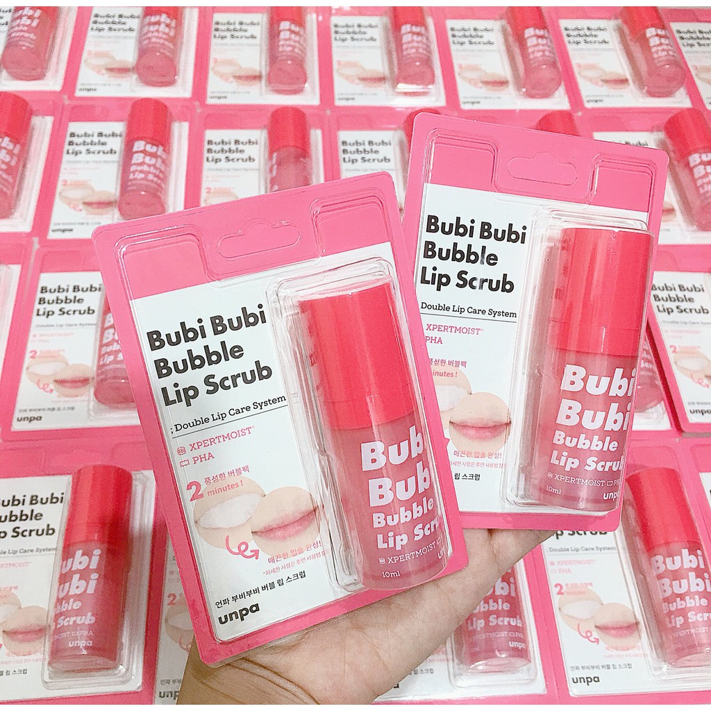 Tẩy Da Chết Môi Dạng Sủi bọt, Thải Độc Chì trong Son môi UNPA BUBI BUBI LIP Mẫu Mới | BigBuy360 - bigbuy360.vn