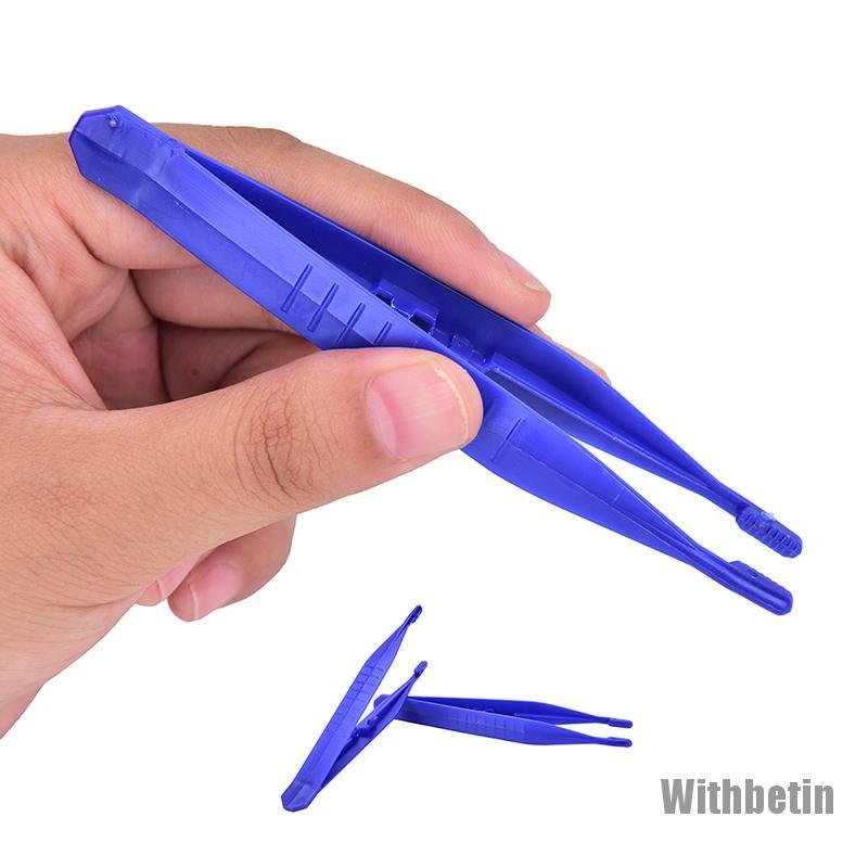 (Hàng Mới Về) Bộ 10 Dụng Cụ Nhíp Nhỏ Bằng Nhựa Chuyên Dụng Trong Y Tế