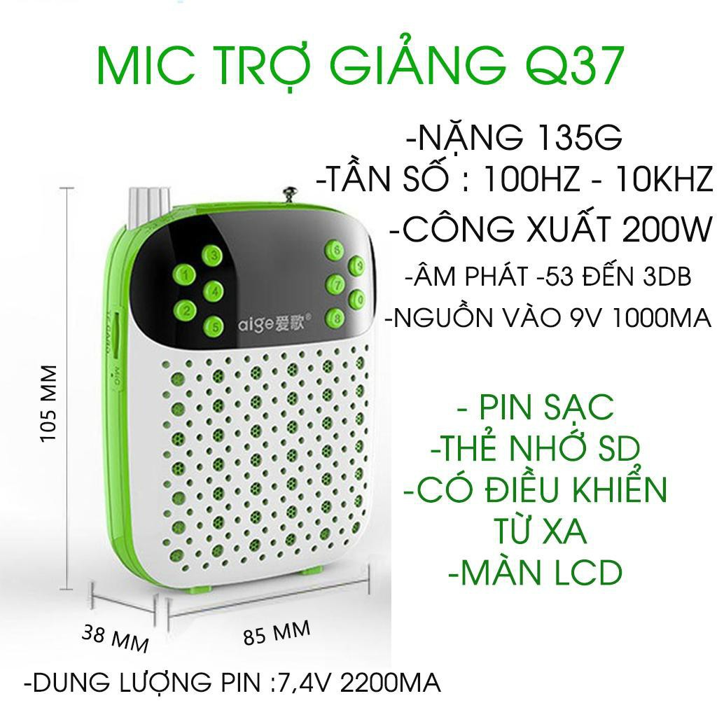 [FREESHIP] MÁY TRỢ GIẢNG ZANSONG S30/S602 - AIGE K37 NHIỀU MÀU [HCM]