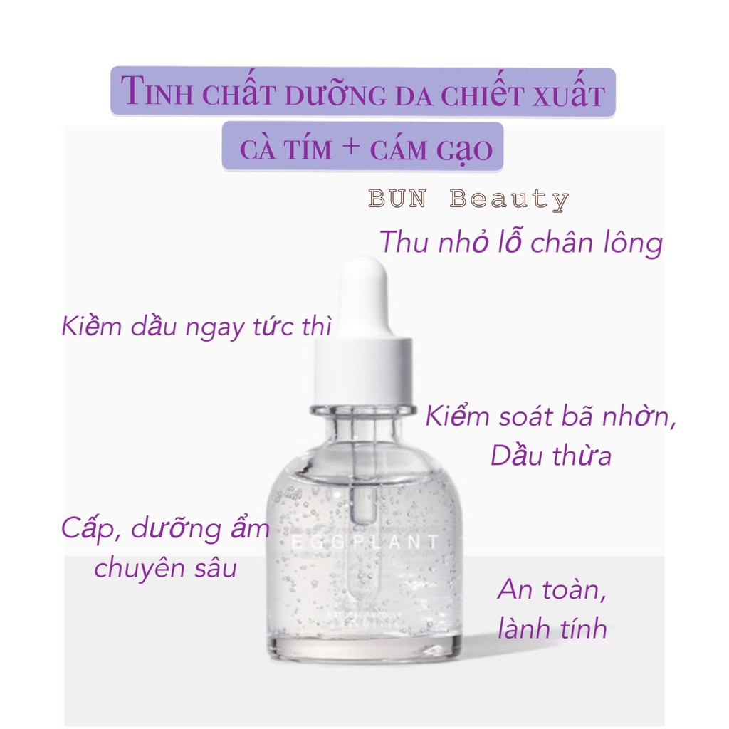 Tinh Chất Kiềm Dầu Se Khít Lỗ Chân Lông Graymelin 💝 FREESHIP💝 Graymelin  Eggplant Ampoule