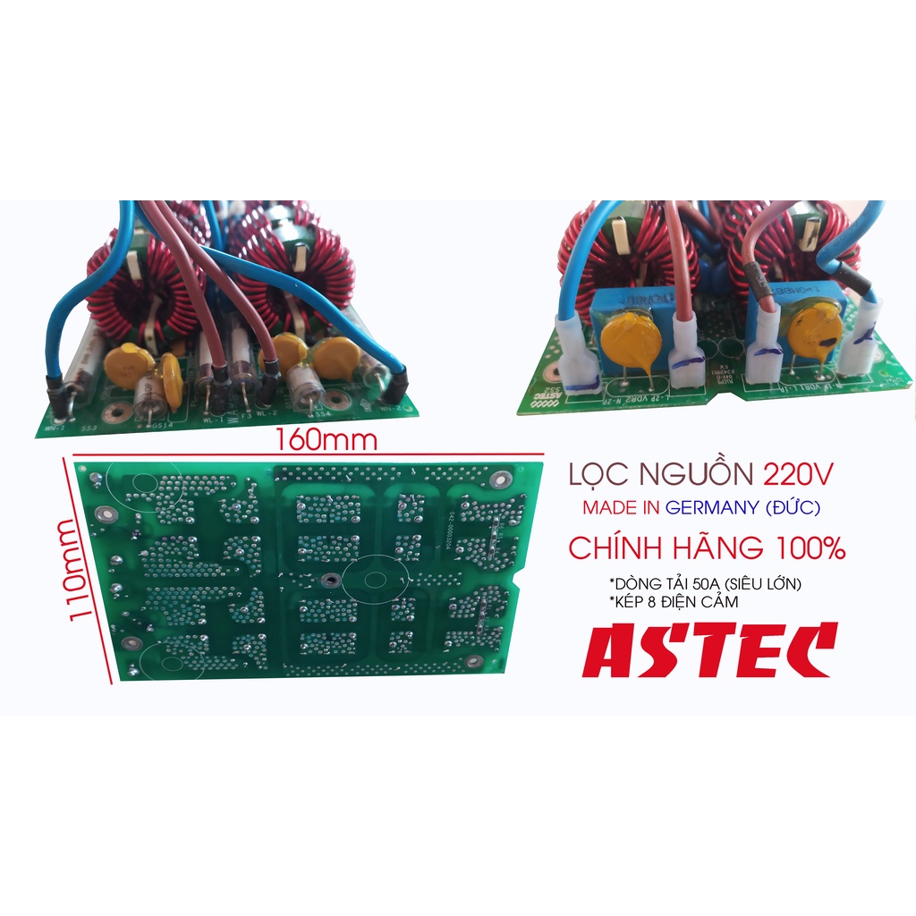 Bộ lọc nguồn 6000W ASTEC Đức 4 cấp độ