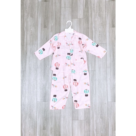 PIJAMA TAY DÀI QUẦN DÀI BÉ GÁI 9-35kg