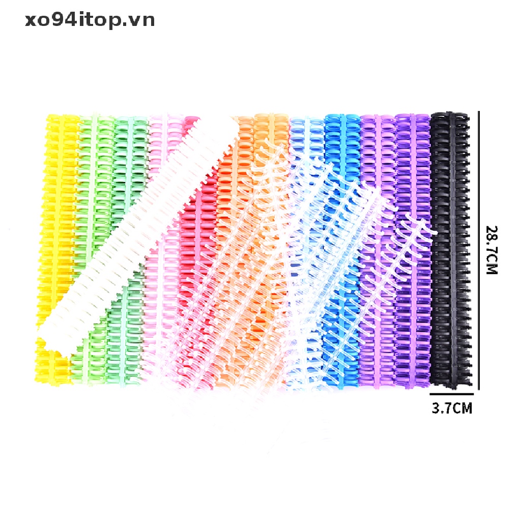 Xoitop Set 10 Vòng Kẹp Giấy Xoắn 30 Lỗ Cố Định Album Ảnh