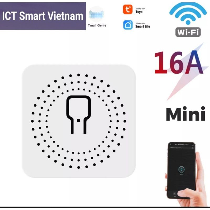 Công tắc Tuya Wifi/Zigbee Mini  hỗ trợ công tắc cơ hai chiều, ra lệnh giọng nói Google& Alexa