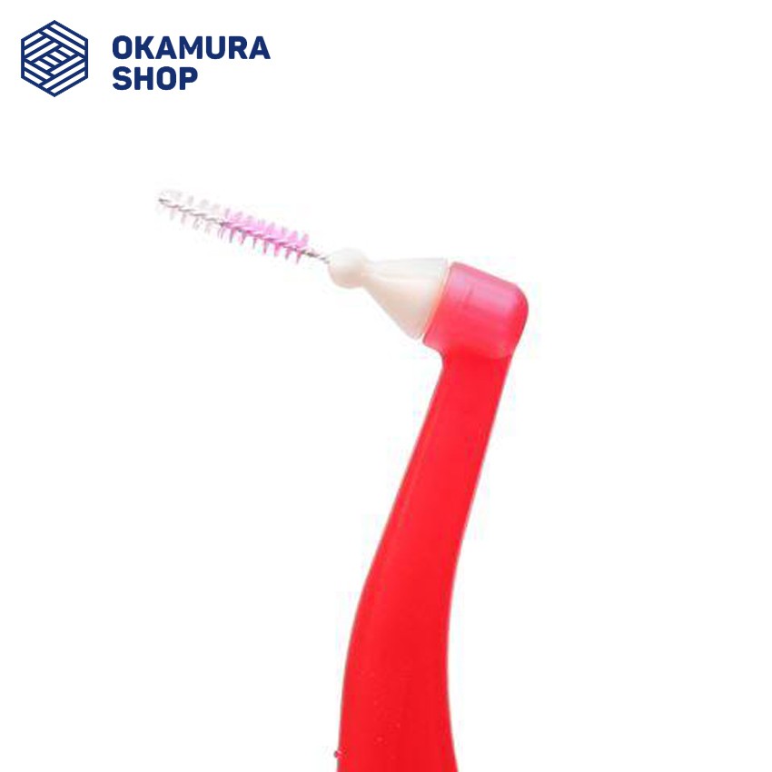 Okamura - Combo 10 bịch Bàn chải kẽ răng Asahi dạng chữ L (Bịch 6 cây)