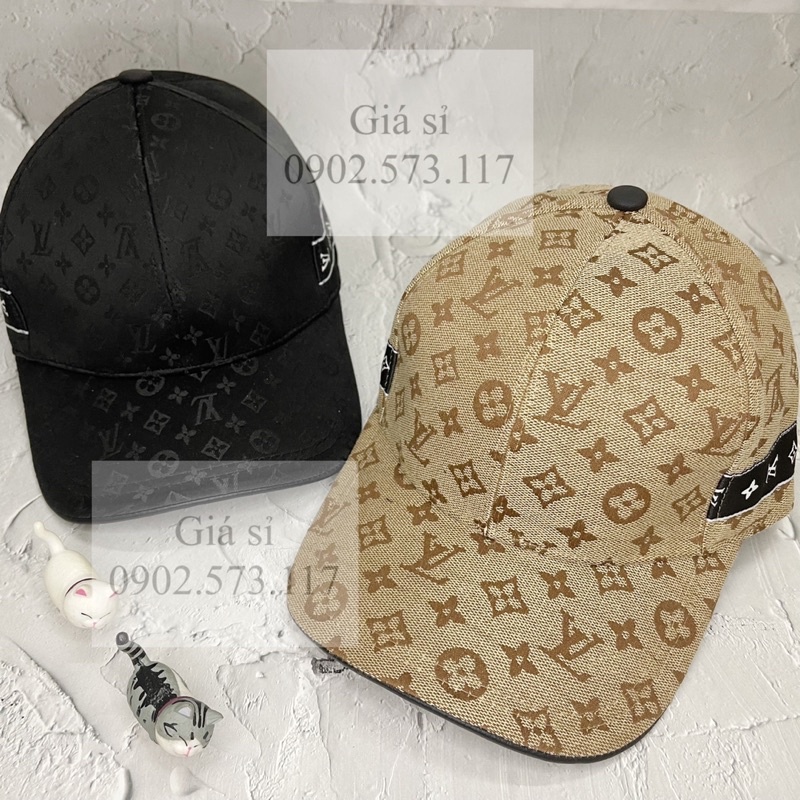 Nón kết lưỡi trai L.V trơn nẹp hông thời trang cao cấp nam nữ full tags