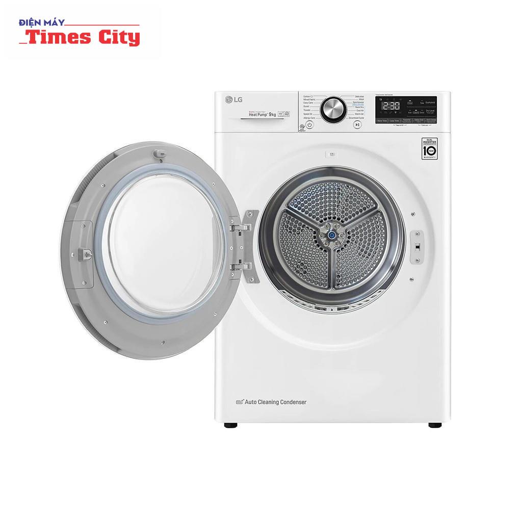 Máy sấy bơm nhiệt LG 9 Kg DVHP09W