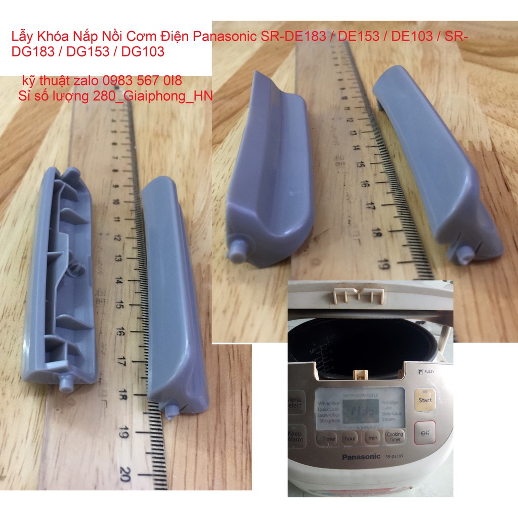 Lẫy Khóa Nắp Nồi Cơm Điện Panasonic SR-DE183 / DE153 / DE103 / SR-DG183 / DG153 / DG103