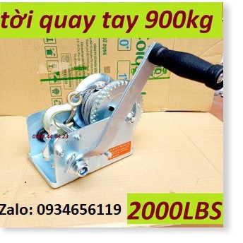 Tời quay tay 2000lbs tải trọng 1000kg