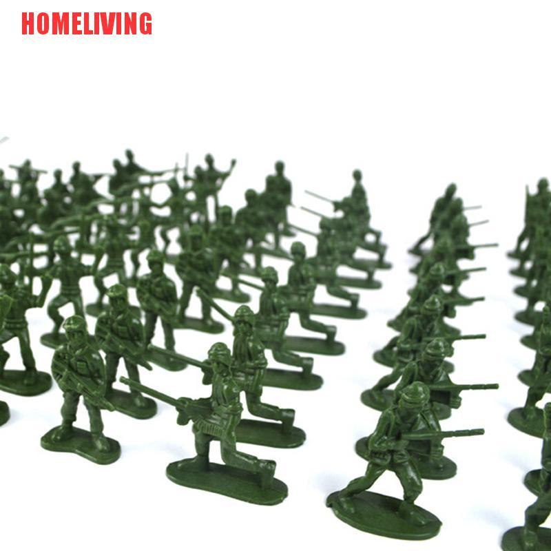 Set 100 Mô Hình Lính Mini Màu Sắc Ngẫu Nhiên Cho Bé