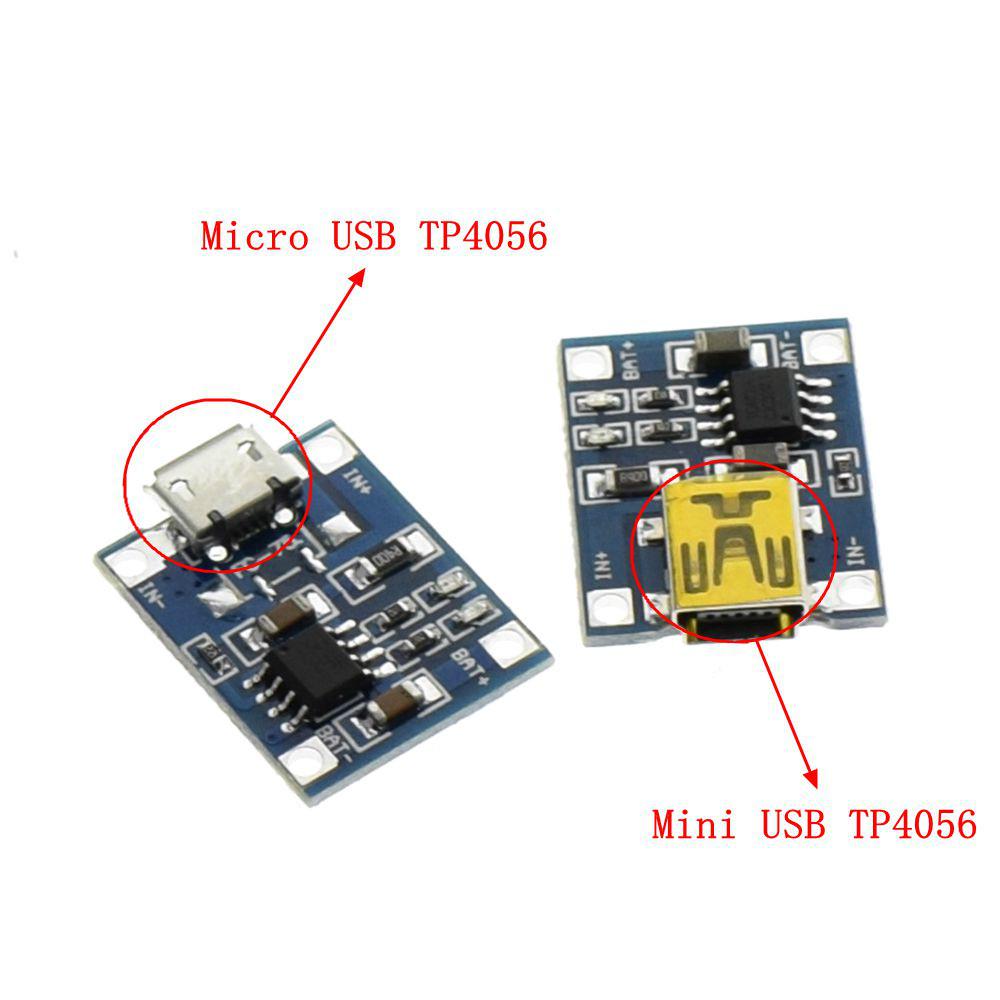 MIKE Bảng Mạch Sạc Pin Lithium Tp4056 1a Cổng Cắm Usb Tp4056