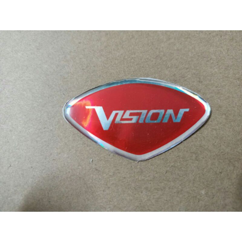 Bộ chữ nổi Vision màu đỏ dán mặt nạ