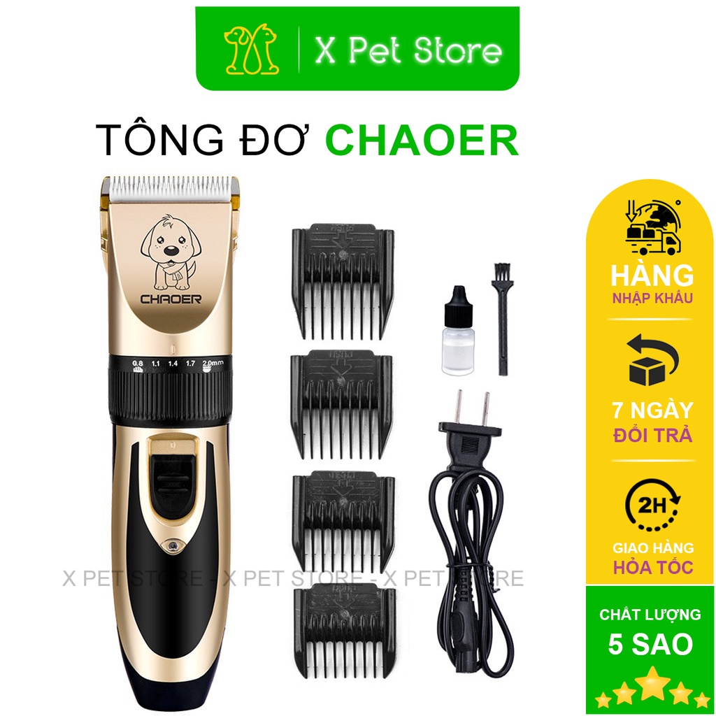 Tông Đơ Cắt Lông Chó Chaoer, Hàng Nhập Khẩu Cao Cấp