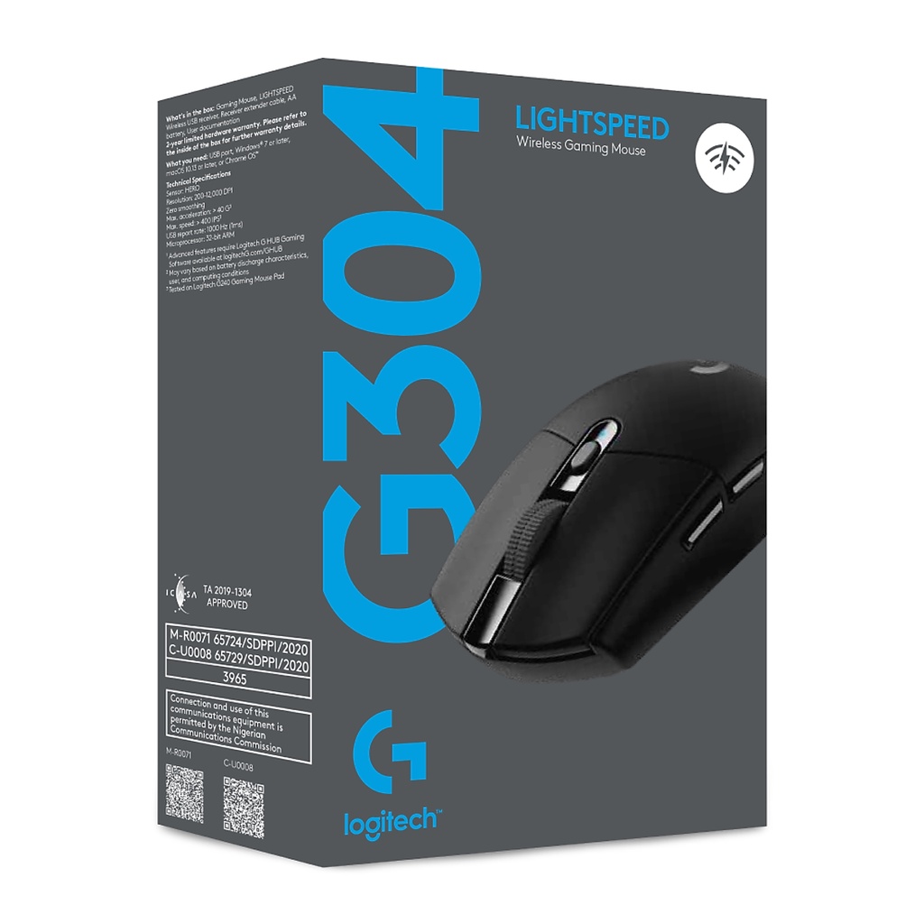 Chuột gaming không dây logitech G304 - Logitech G304 Lightspeed, Hero Sensor max 12.000DPI