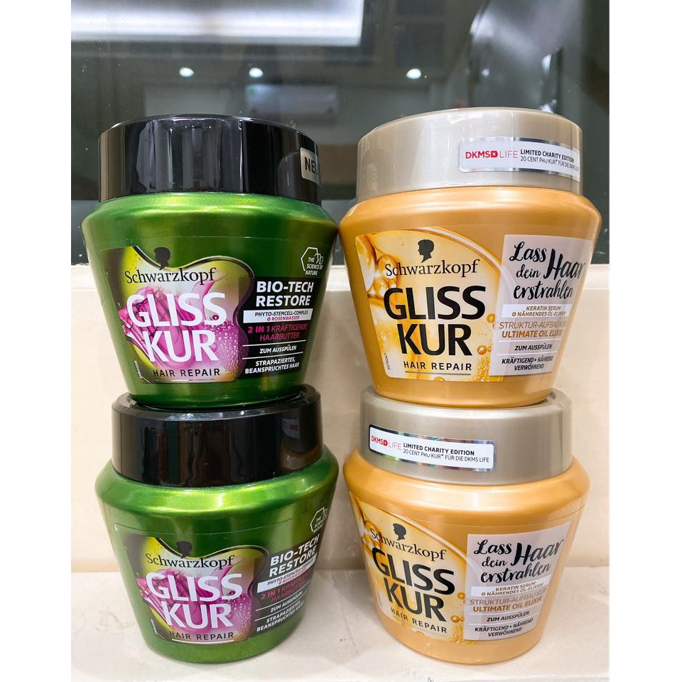 KEM Ủ TÓC PHỤC HỒI HƯ TỔN GLISS KUR SCHWARZKOPF.