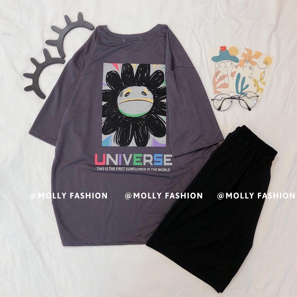 Set đồ bộ hoạt hình ❤️ Bộ mặc nhà Cartoon UNIVERSE form rộng Unisex nam nữ Molly Fashion