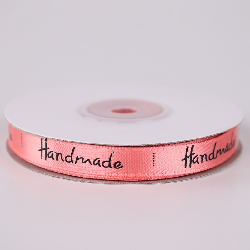 HANDMADE Cuộn Dây Ruy Băng In Chữ Diy 10mmx25y