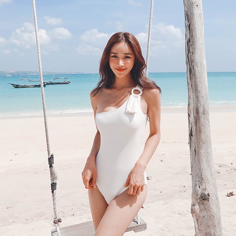 Bikini 1 mảnh Đi Biển Đồ Bơi Nữ 2022 kín đáo liền thân Đi Biển Nữ 2022 Kiểu Hàn Quốc Quảng Châu 2531 DK11T401