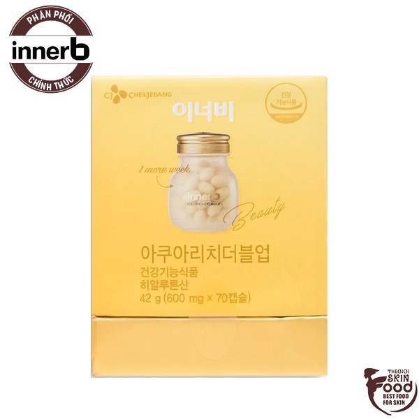 [Phiên Bản Cải Tiến][Hộp 70 Viên] Viên Uống Cấp Nước, Bổ Sung Collagen, Bảo Vệ Da Khỏi Tia UV Innerb Aqua Rich DoubleUp