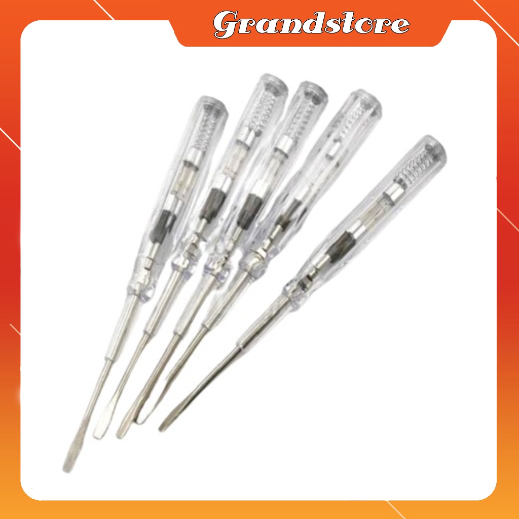 BÚT THỬ ĐIỆN  TRONG SUỐT DÀI 14CM NHỎ GỌN, AN TOÀN, TIỆN DỤNG